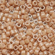 DB208 Miyuki Delica Seed Beads, Size 11/0, Opaque Tan, 7 Gram Tube