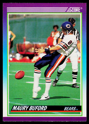 Maury Buford, 1990 Score, #548, Chicago Bears,