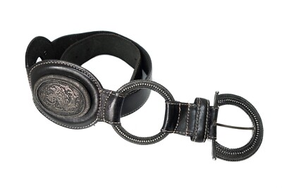 Gianfranco Ferre Avant Garde 90S Leather Gothic Belt Vintage  display picture 1