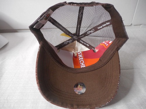 Don Ed Hardy Embroider Skull Brown Trucker Snapback Hat Death Of Love New York - Imagen 8 de 10