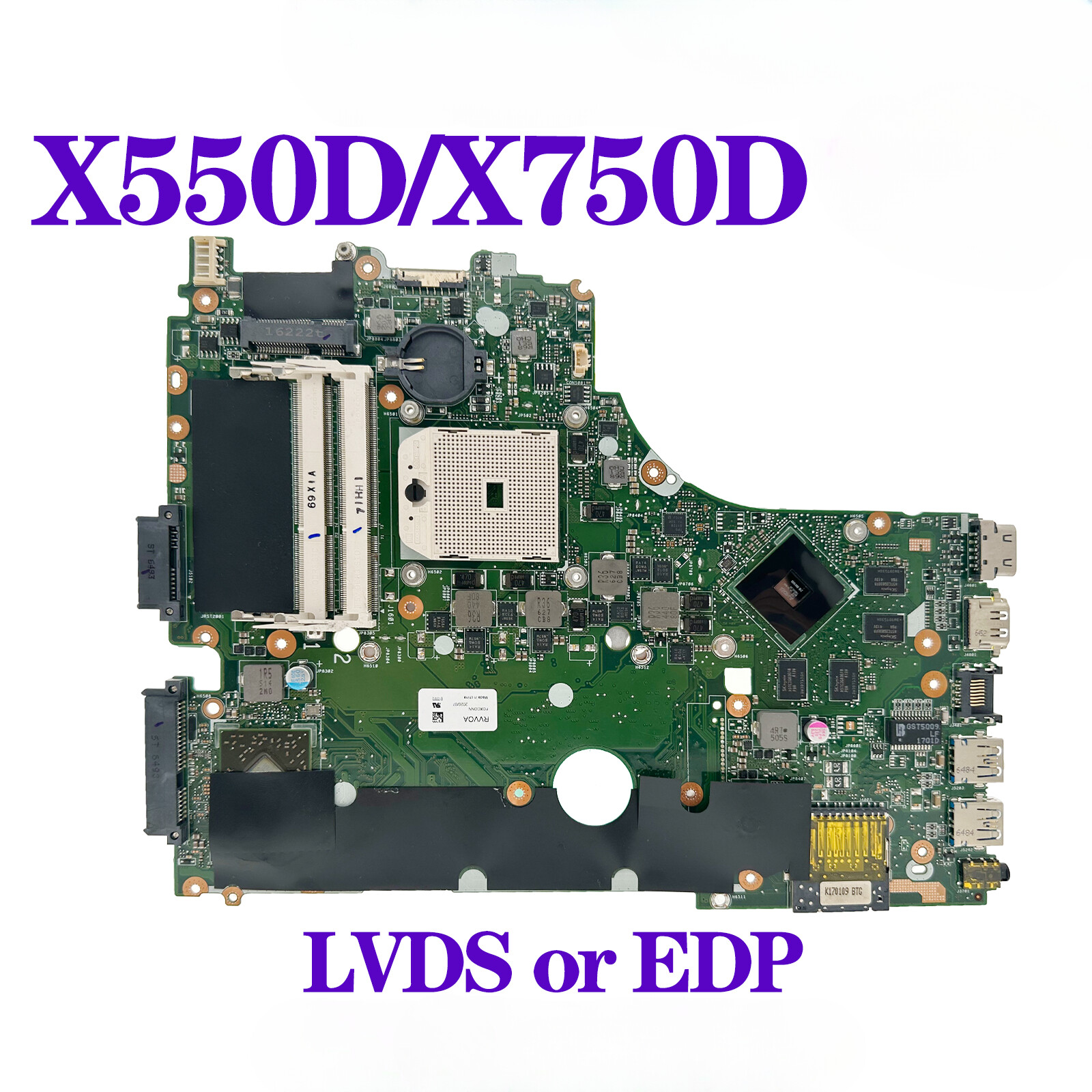 ASUS X550D X750D Laptop Motherboard LVDS EDP A550D F550D K550D X550DP X750DP-image