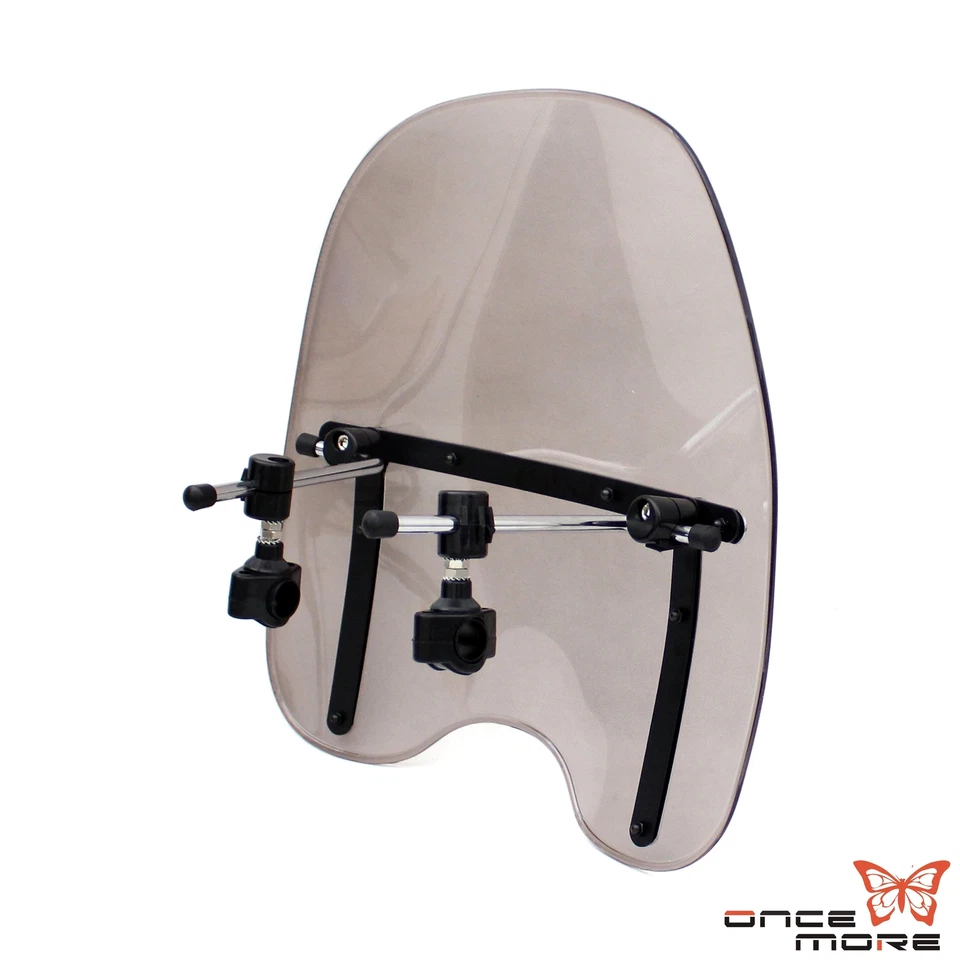 Parabrisas delantero de motocicleta para Harley Honda Kawasaki Yamaha Foto 3 de 4