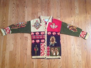 native american cardigan sweater