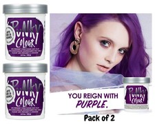 Jerome Russell PUNKY COLOUR Semi Permanent Hair Color - Purple  2 Packs 