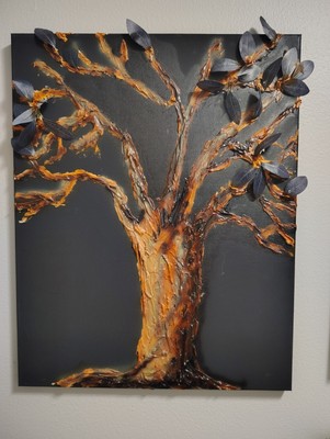 Lovely Sculpted Tree Painting