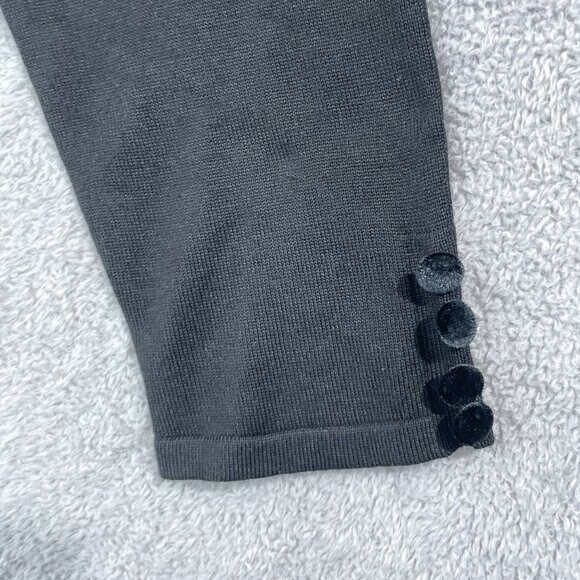 NEW Michael Kors Womens L Crewneck Lace Long sleeve Knit Top Black thumbnail 7