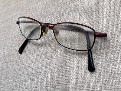 Ray-Ban Titanium Ladies Glasses Frame Dark Red Tone RB8524 48[]18 135 Made Italy