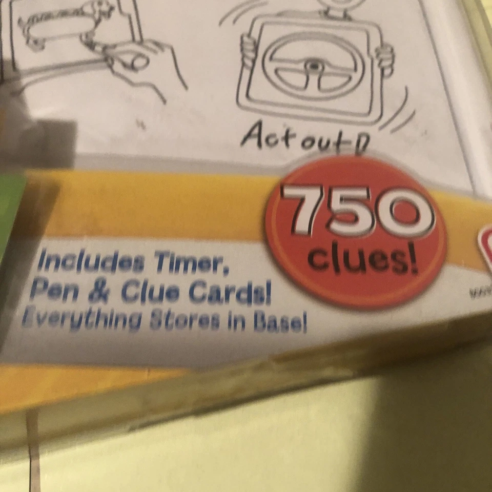 Mattel Pictionary Frame Game 750 Clues Travel / Family. New - Image 3 of 4