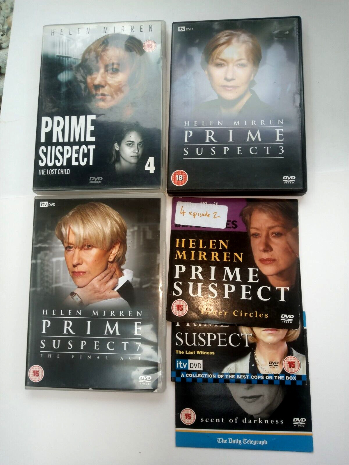 Prime Suspect: 3, 4 & 7 + 3 other episodes DVD (Helen Mirren, Drury (DIR)
