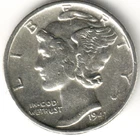 USA - 1941P - Mercury Dime - #995