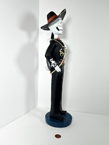 Rare Day of The Dead Día De Los Muertos Guitarist Guitar Figurine - 15½" Tall - Picture 4 of 5