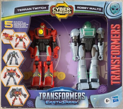 Transformers Toys EarthSpark Cyber-Combiner Terran Twitch and Robby Malto  NEW