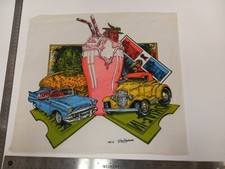 Vintage Original HIP-HOP Style Iron-On / Heat Transfer Drive In Swamp Thing