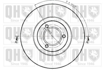 BRAKE DISC ROTOR SET QH CITR/PEUG/RENA/TALB, LN/VISA/104/14/SAMBA FRONT