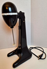 Vintage Hamilton Beach Drink Master Milk Shake Maker Mixer Model 729 Black Works