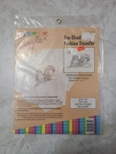 1990 Dizzle Pre-Shaded Fashion Transfer #50052 Dog & Cat