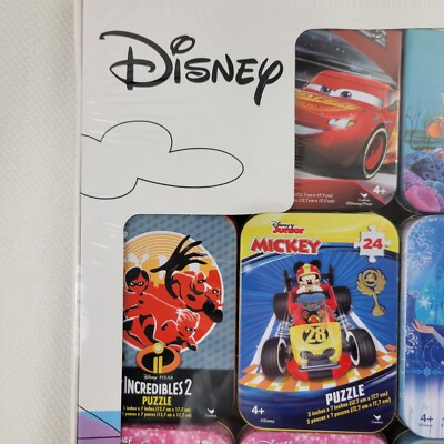 Disney Mini 20 Jigsaw Puzzle Pack set Tin 24 & 50 Pieces Princess