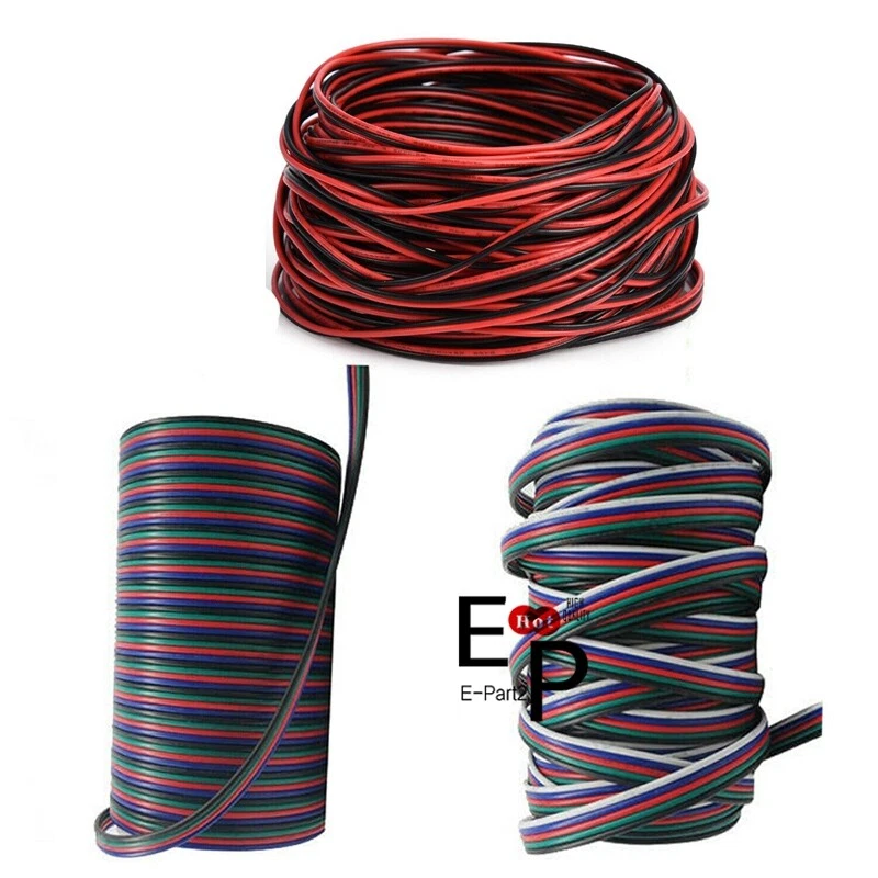 2-4-5 Pin Extension Wire Cable Cord For LED Strip Light 3528 5050 5630 10M 32Ft - Image 4 of 4