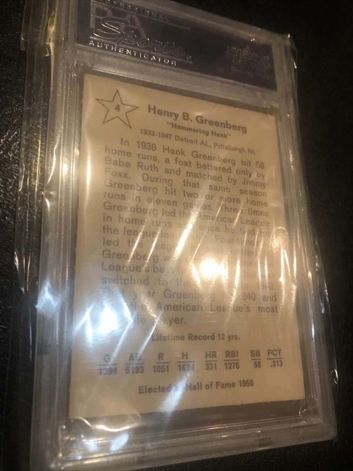 HANK GREENBERG Signed 1961 GOLDEN PRESS Card #4 PSA Certified - Image 4 of 4