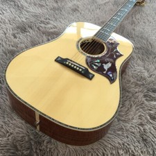 41  Hummingbird Acoustic Electric Guitar Nature Double B1g Pickups Bone Nut