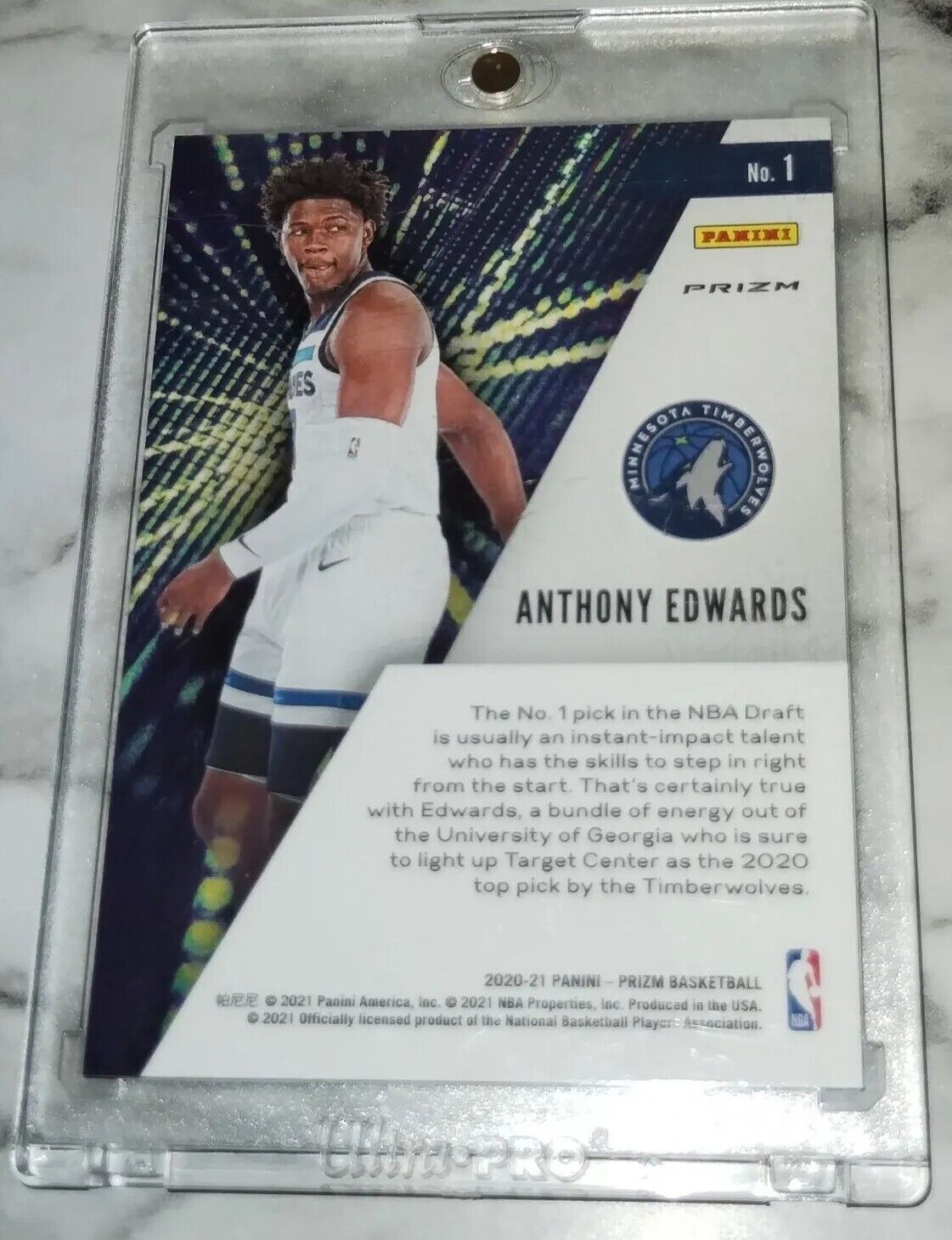 Anthony Edwards Instant Impact Rookie Card #1