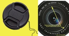 FRONT SNAP-ON LENS CAP fits FUJI Fujinon X-A1 X-M1 X-E2 X-T1 X-E1 w/Lens 16-50mm