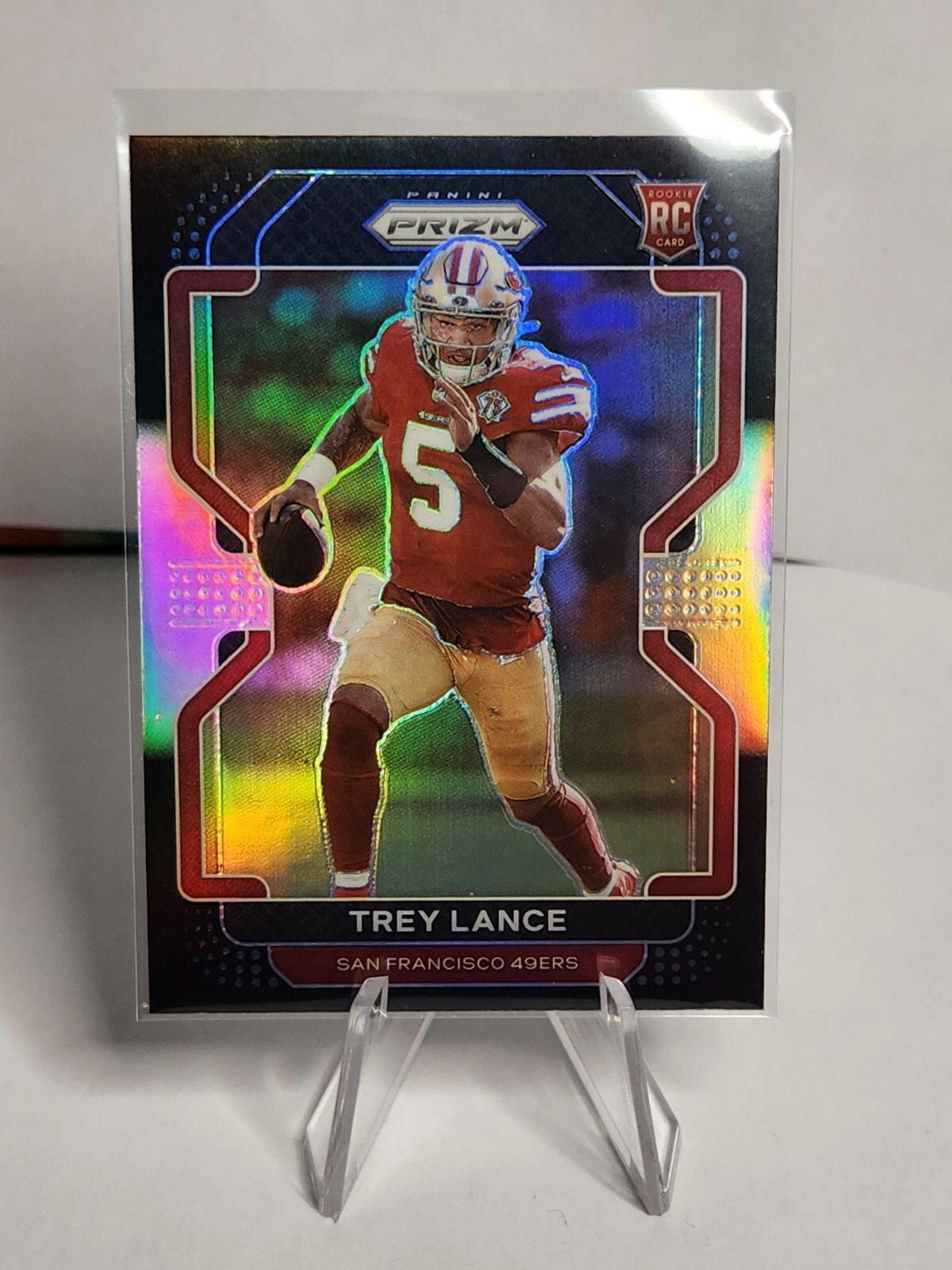 TREY LANCE 2021 Chronicles Prizm Black SILVER - 49ers RC Rookie Card PB-4