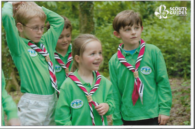 Scouts & Girl Guides - Französische Werbe Postkarte - Baden-Powell Zitat um 1980