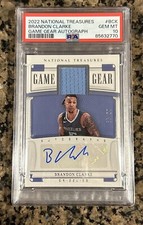 2022-23 National Treasures Brandon Clarke Auto #/99 Patch Game Gear PSA 10 Pop 1