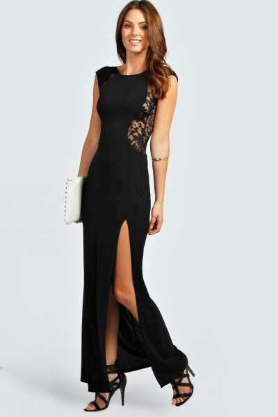 thigh split maxi dress