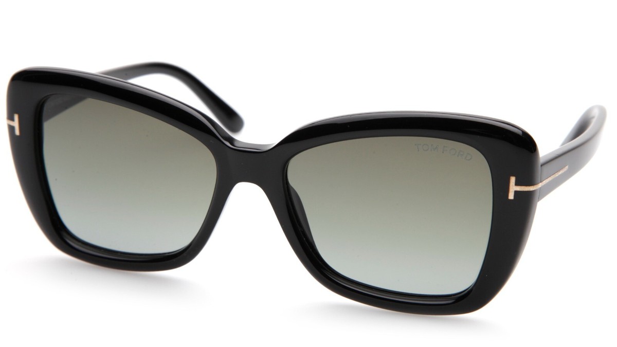 NEW!!! TOM FORD Maeve Sunglasses TF1008 01B Authentic New TOM FORD Maeve TF1008 01B Black Sunglasses 55-17-140mm  main image 4