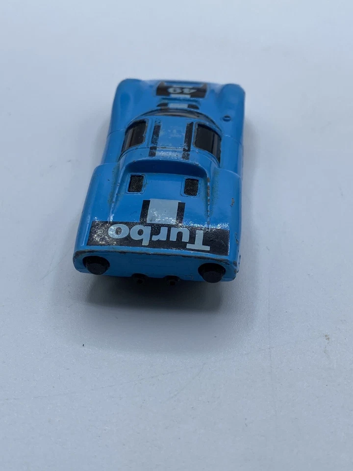 Matchbox Super GT 1985 azul claro Porsche 910BR35/36 hecho en Inglaterra coche diecast Foto 4 de 4