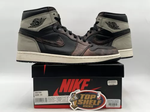 Air Jordan 1 High Patina 2021 Size 10.5 Used Rare Retro Authentic Black MJ OG J1