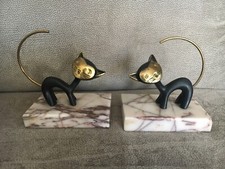 ANCIEN SERRE LIVRES CHATS WALTER BOSSE VINTAGE 50