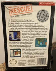 Rescue The Embassy Mission NES Game Original Box No Manual