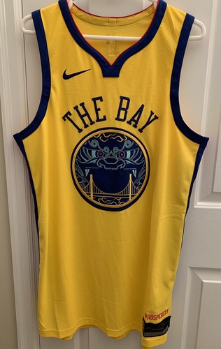 Maillot Authentique Stephen Curry Warriors 2017/2018 - Taille S, Jaune, Rare Avec Cartes