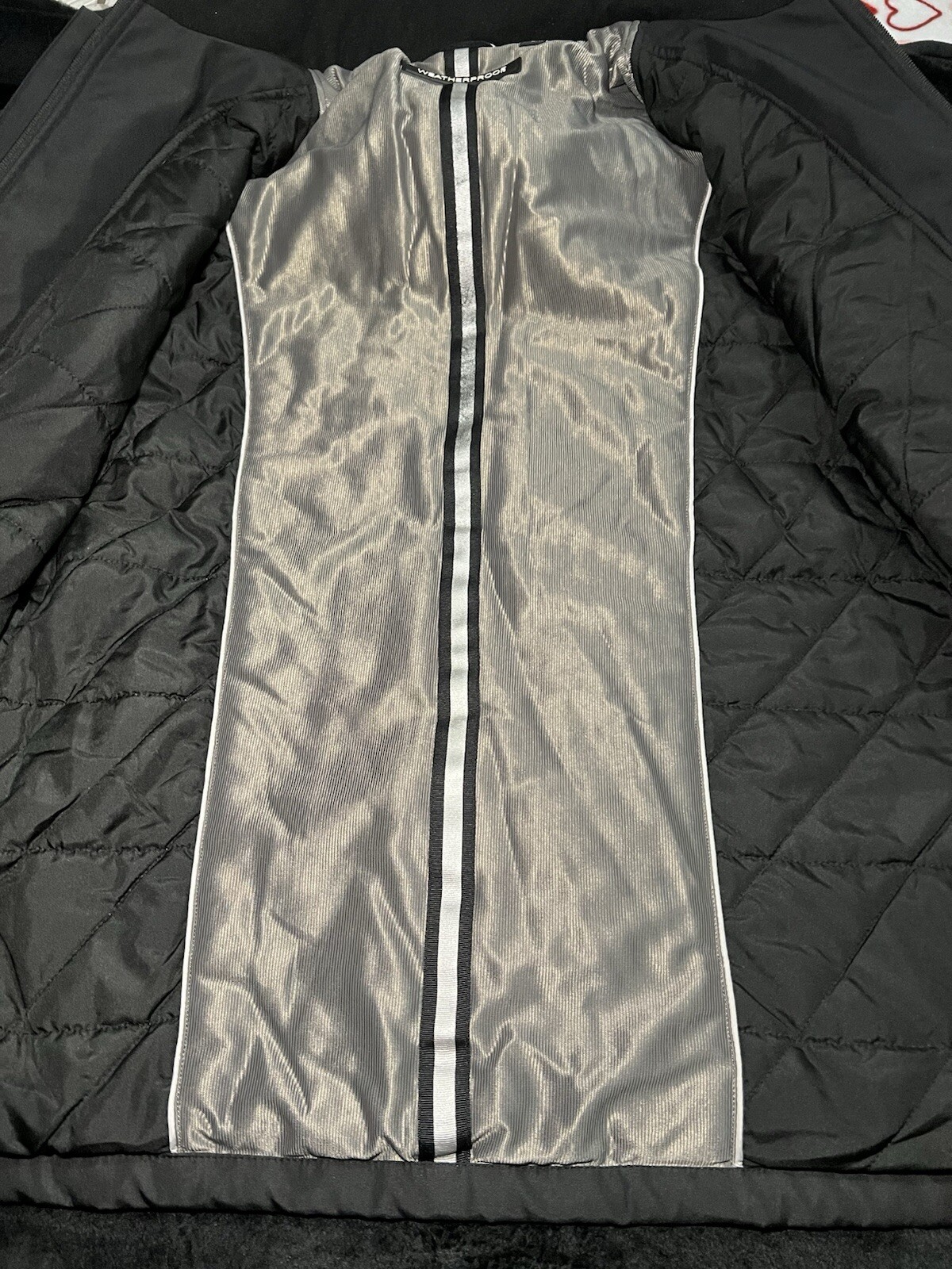 ‘Weatherproof’ Men’s Solid Black Heavy Mid Length… - image 3