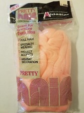 Vintage Aldastar PEACH Acrylic Fiber Craft Doll Pretty Hair 4 YDS 739