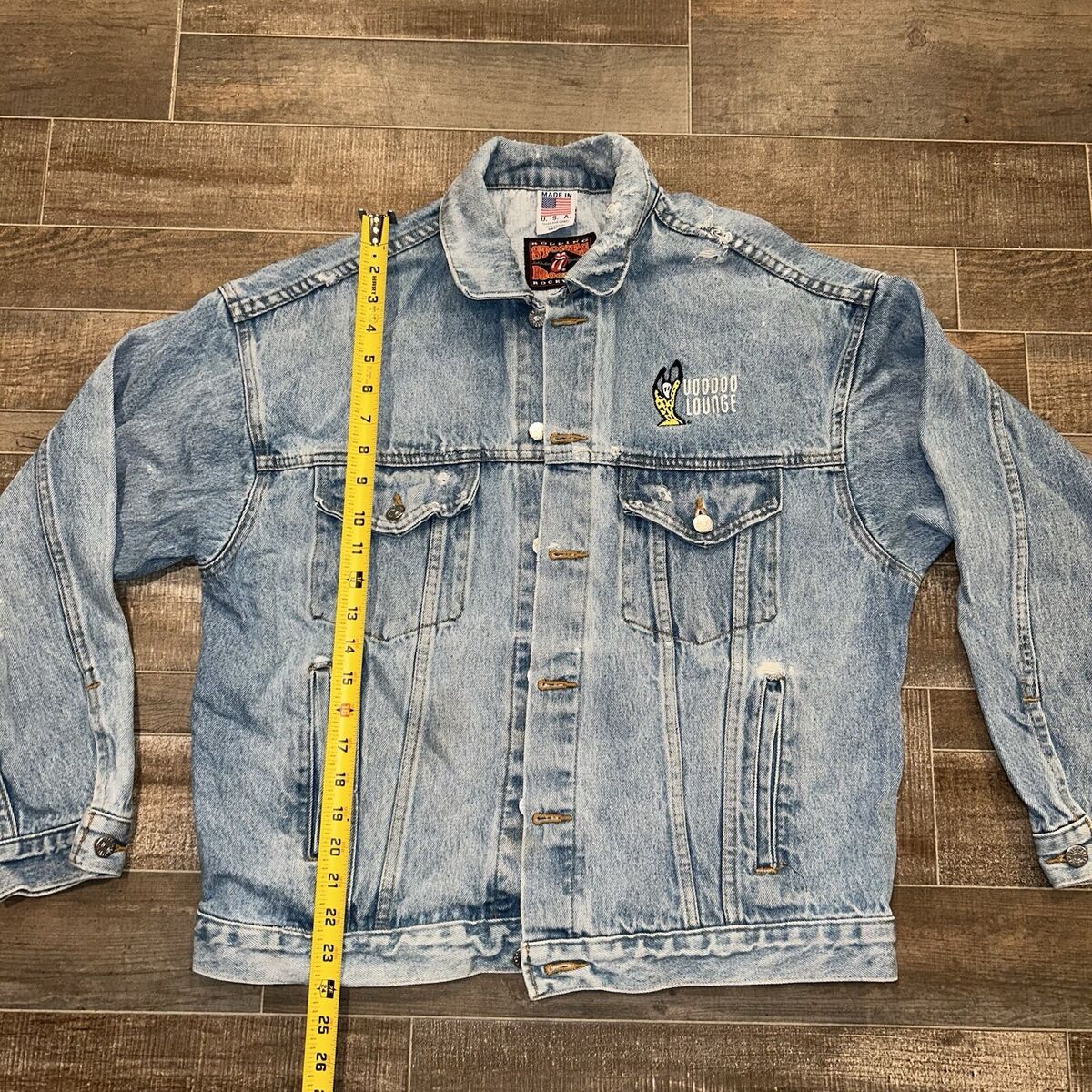 Vintage Rolling Stones Voodoo Lounge Denim Jacket Brockum Vintage Rolling Stones Voodoo Lounge Denim Jacket Brockum