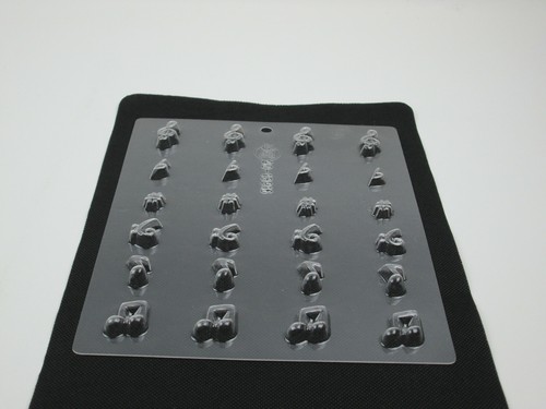 Candy Mold 24 Assorted Music Note Shapes Clear Plastic CK Products 90-13916 - Picture 3 of 4