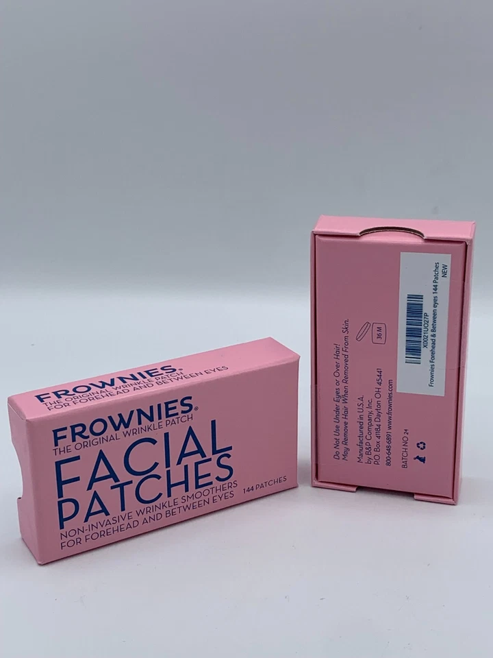 2 Pack  - Frownies Facial Patches for Forehead & Between Eyes,   144c*2 - Image 2 of 4