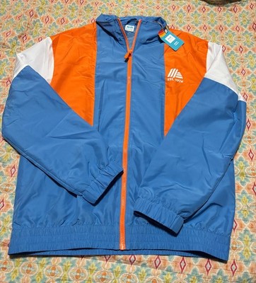 Aldi Gear New 2026 MEDIUM Windbreaker Jacket Blue/Orange SIZE M