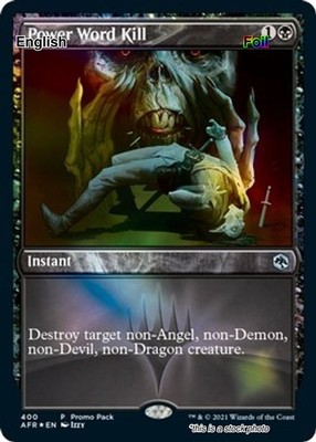 Power Word Kill EN [PPAFR - 400] - NM [Foil] TCG MTG