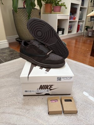 Nike Travis Scott x Air Jordan 1 Low OG SP Velvet Brown DM7866-202 size 11.5 DS