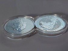 2023 KCIII Coronation Britannia & Royal Cypher 1oz Silver Bullion Coins