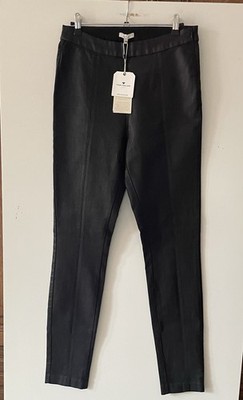 NEU Tom Tailor  Hose Lederimitat  High Waist Tregging Gr.40 / 32 schwarz 59,99