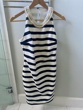 Sandro Ferrone Black / White Striped Dress
