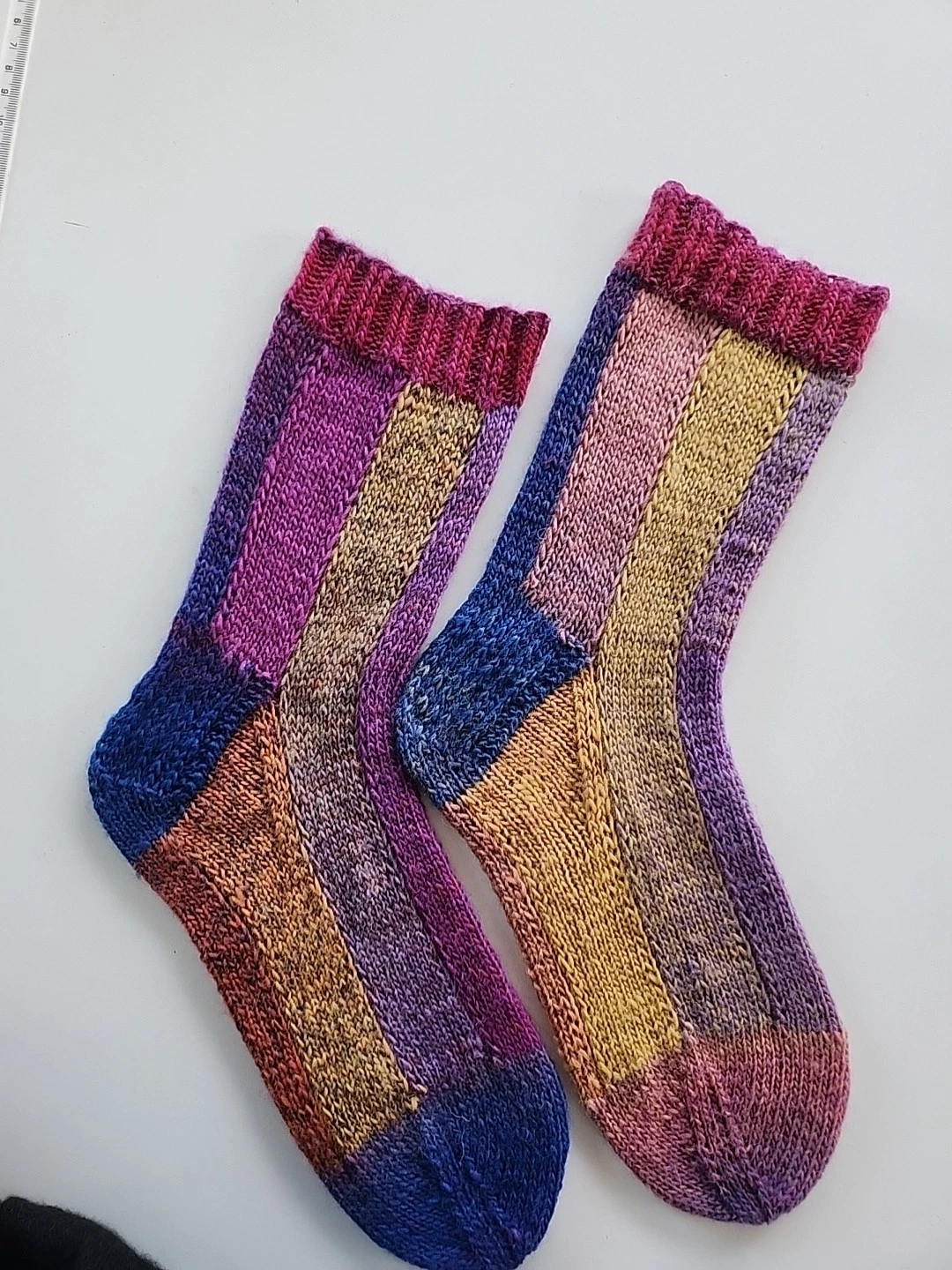 Hand Knitted Wool Socks Size 5-7 #11