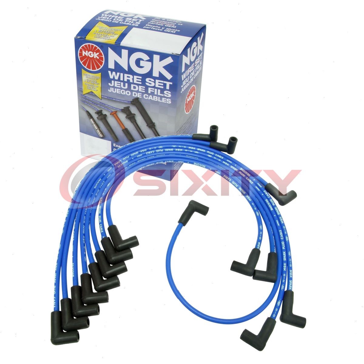 1 pc NGK Spark Plug Wire Set for 1978-1986 Chevrolet C30 5.0L 5.7L 6.6L V8 - vp