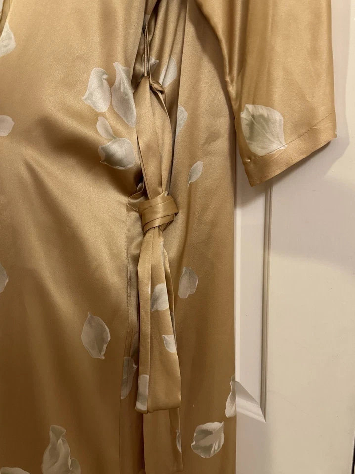 La Perla Silk Robe Set With Matching Gown Rare Print Vintage EUC - Image 4 of 4